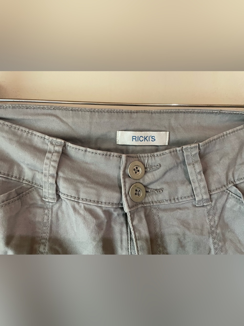Ricki’s | Grey Cargo Like Shorts - Picture 2 of 5